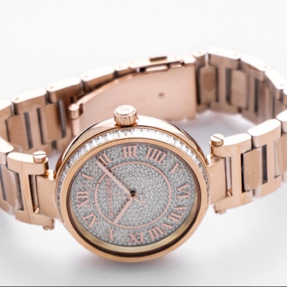 Michael Kors Skyler Rose Gold Watch - Picture 1 of 14